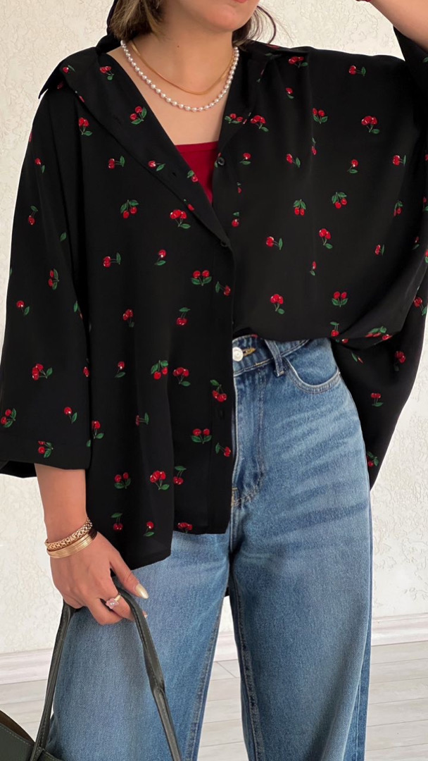 شومیز فروت طرح گیلاس