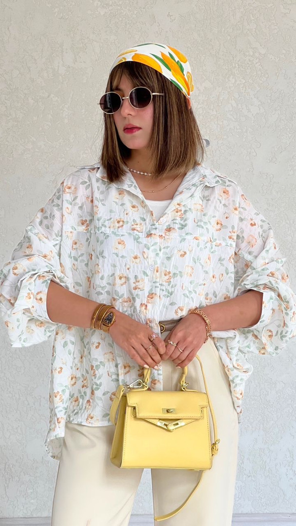 شومیز پروانه طرح لیندا