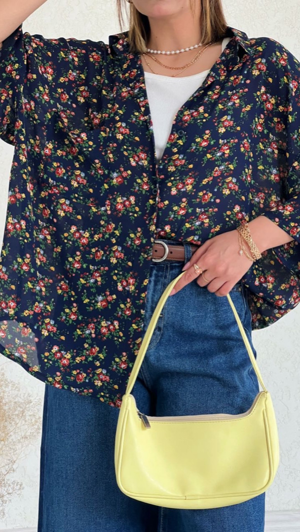 شومیز گل دلفینیوم