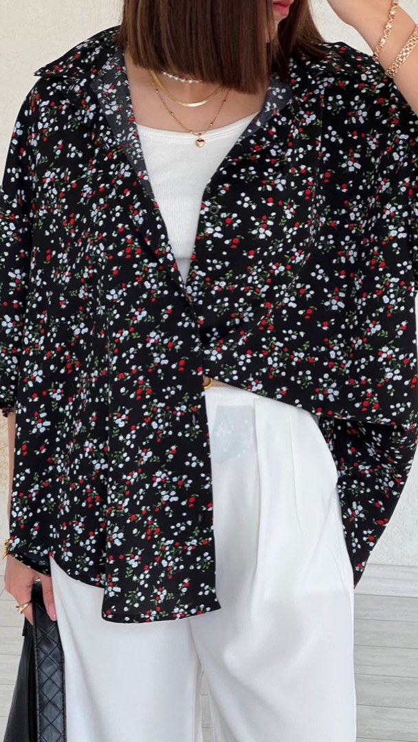 شومیز گل آماریلیس