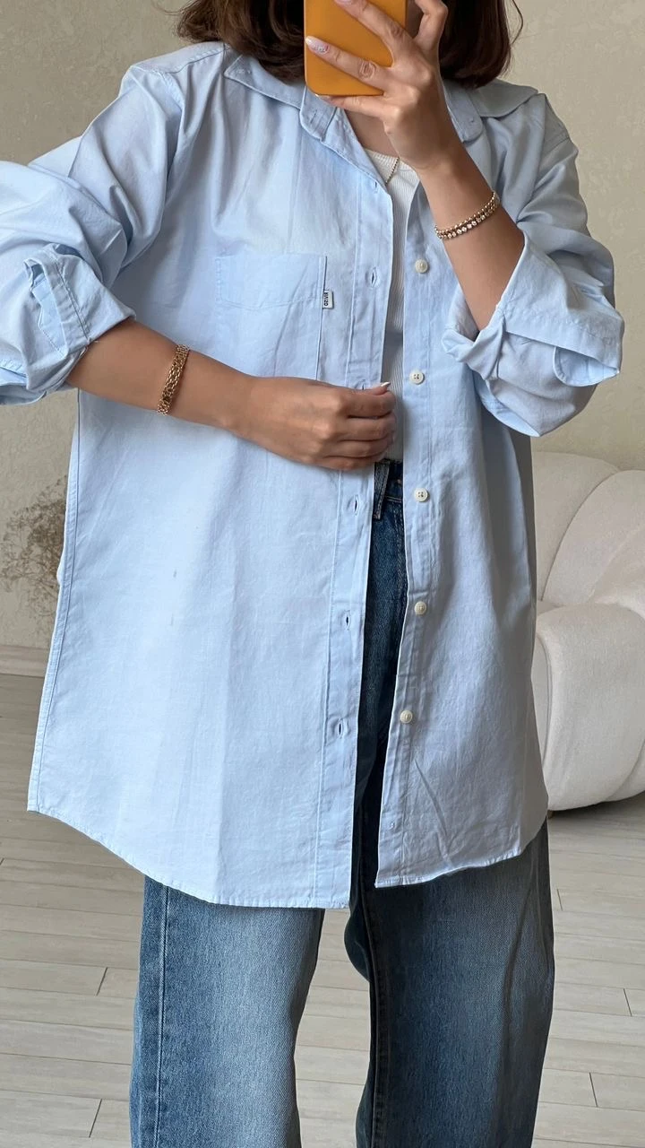 شومیز جودون آبی Riv/sd