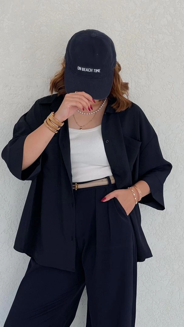 شومیز راوی سرمه ای تیره