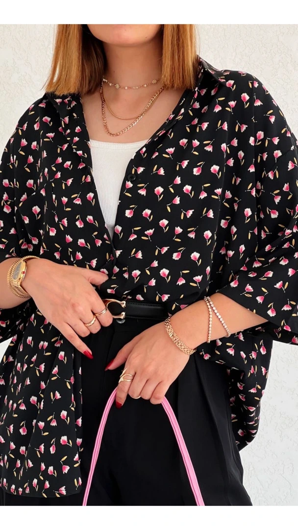 شومیز گل لاله