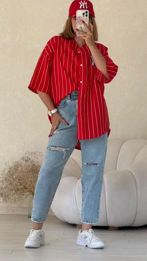 شومیز قرمز NY