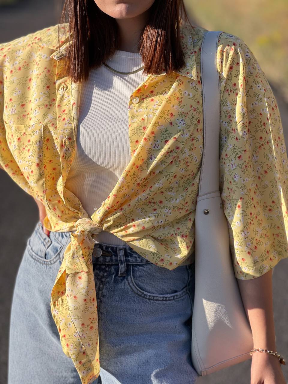 شومیز گل دل