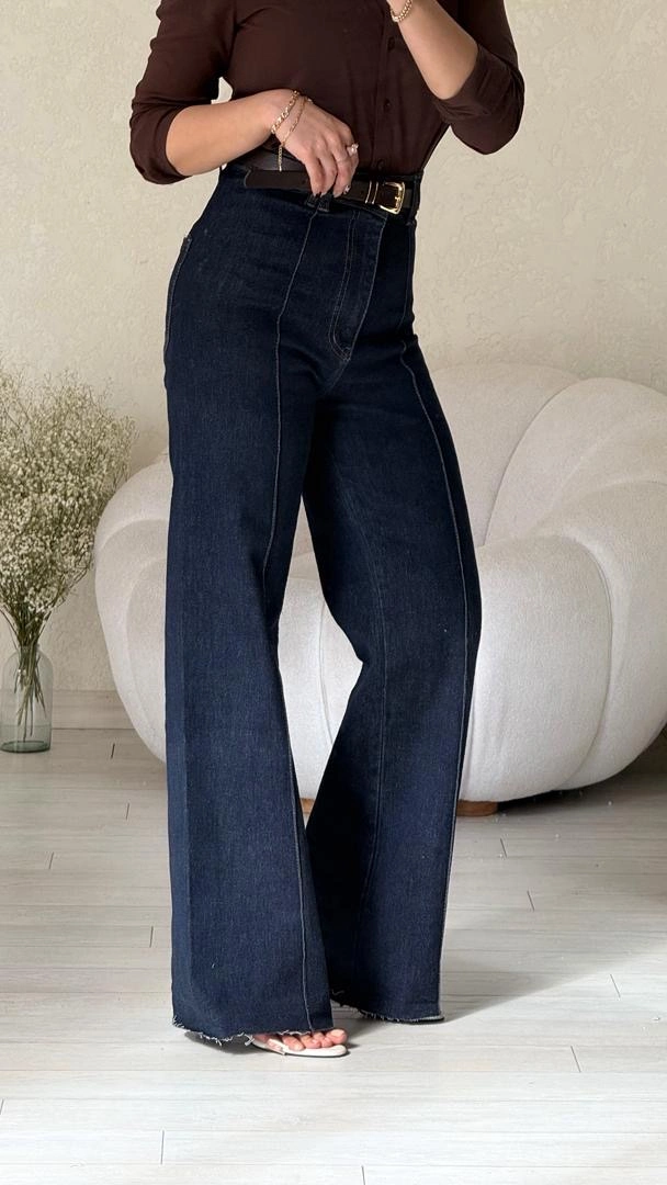 شلوار جین لوپ سرمه ای