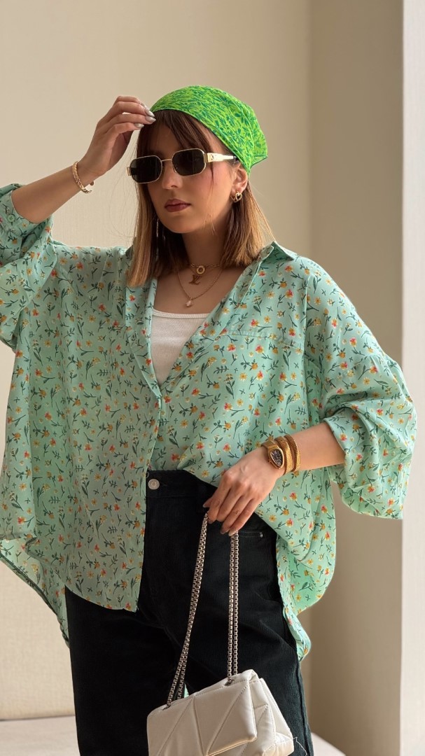 شومیز مهر گل زنبق