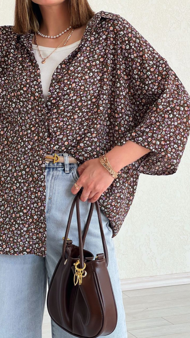 شومیز گل ارغوان