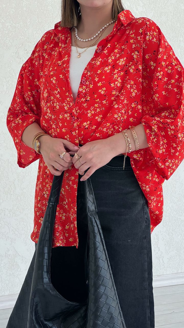 شومیز گل پنسی