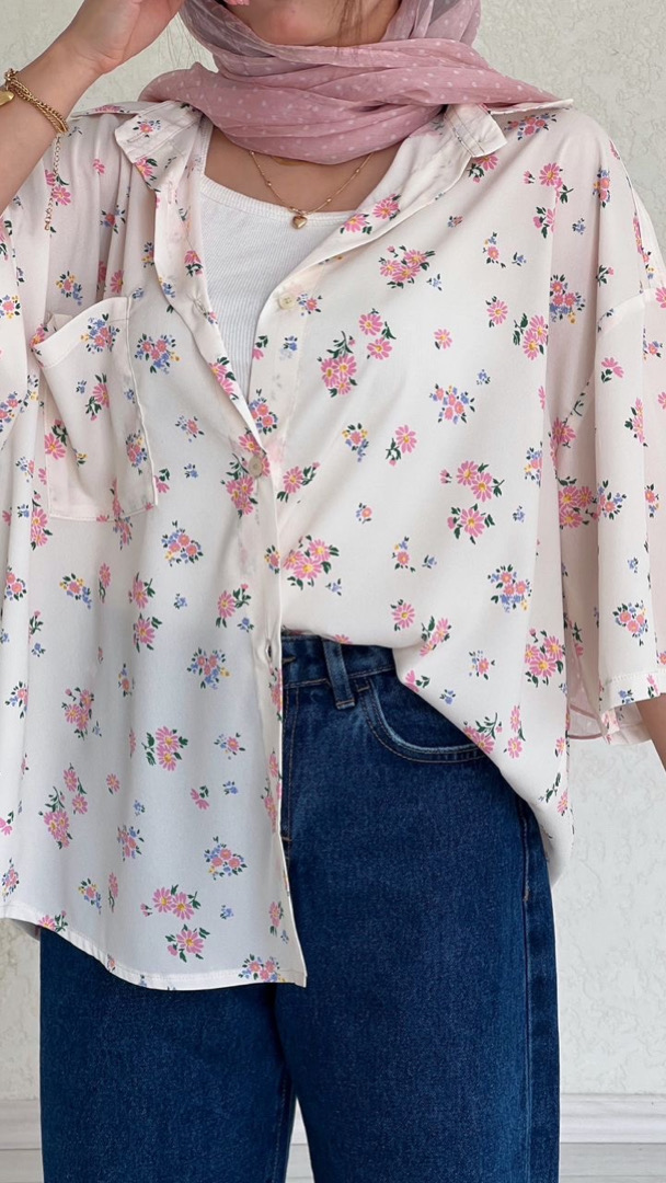 شومیز گل رعنا