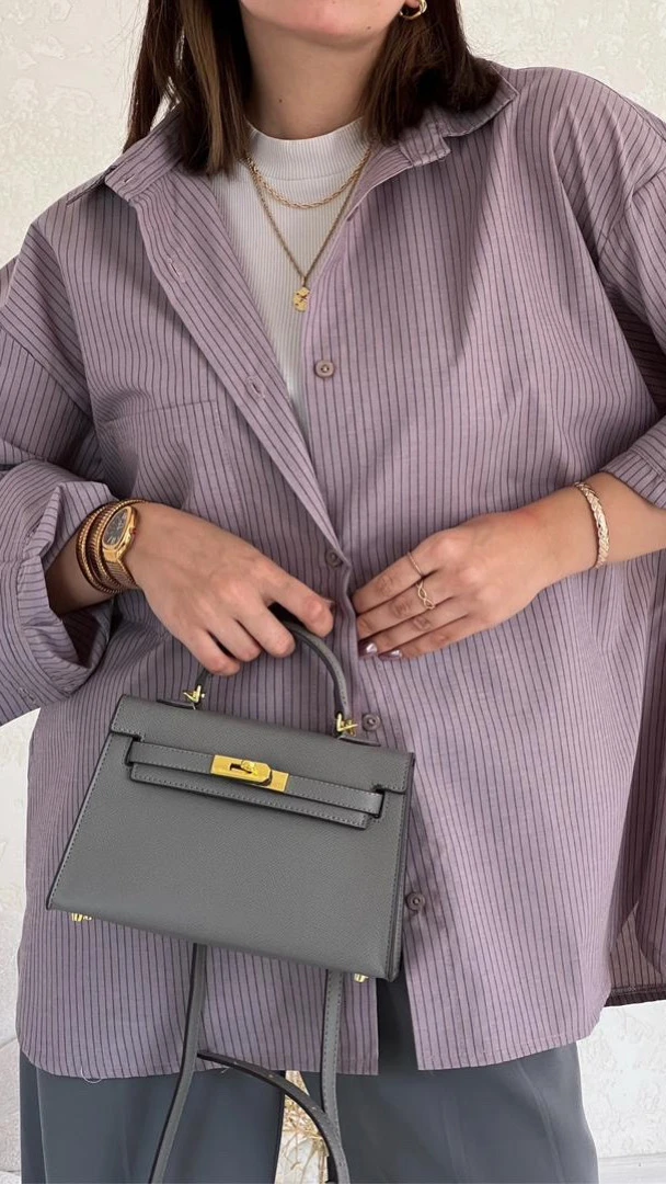 شومیز راه راه صورتی