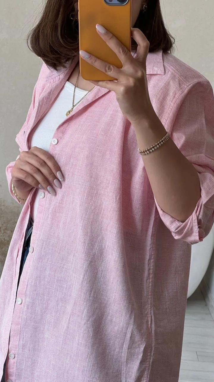 شومیز ساده صورتی Zara