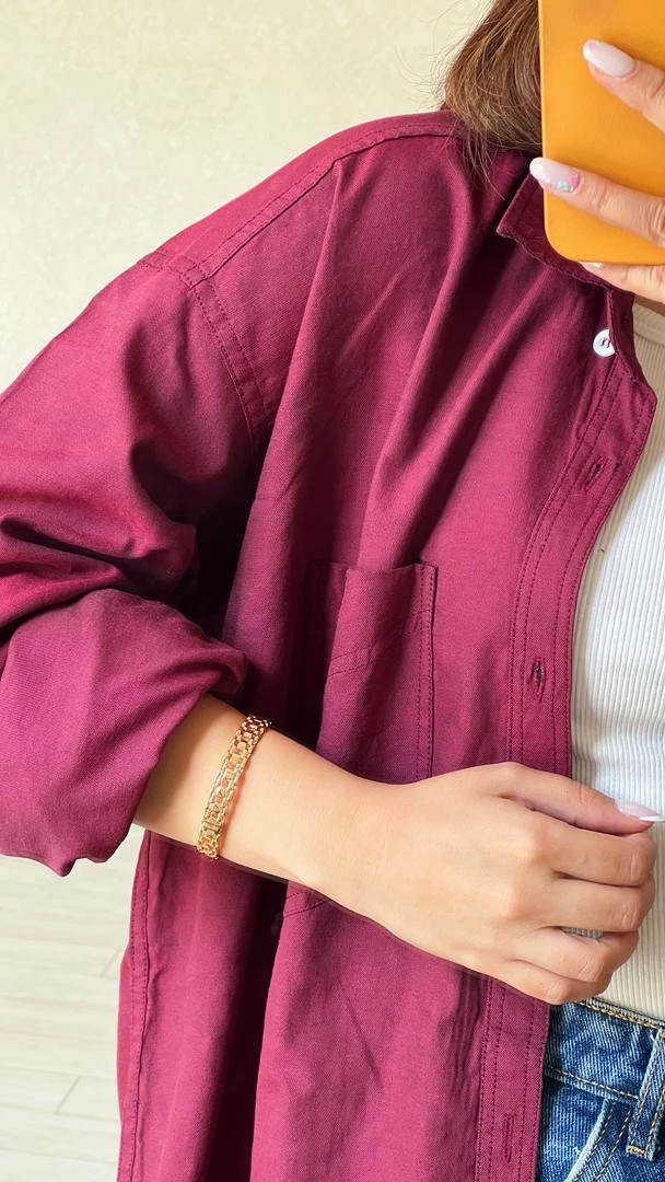 شومیز پلاس زرشکی