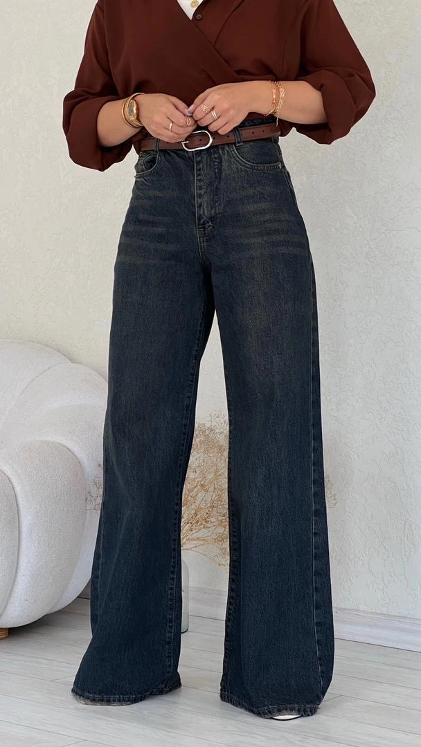 شلوار فول بگ زیتونی