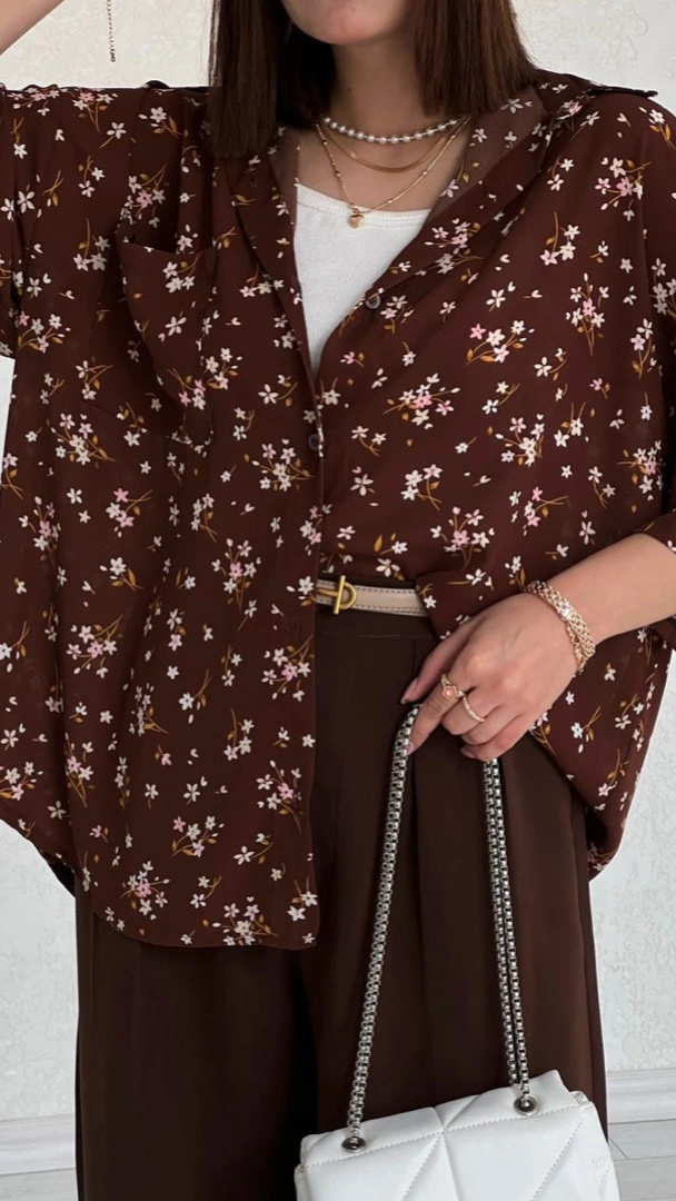 شومیز گل ناندانیا