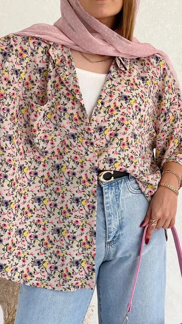 شومیز گل شبدر