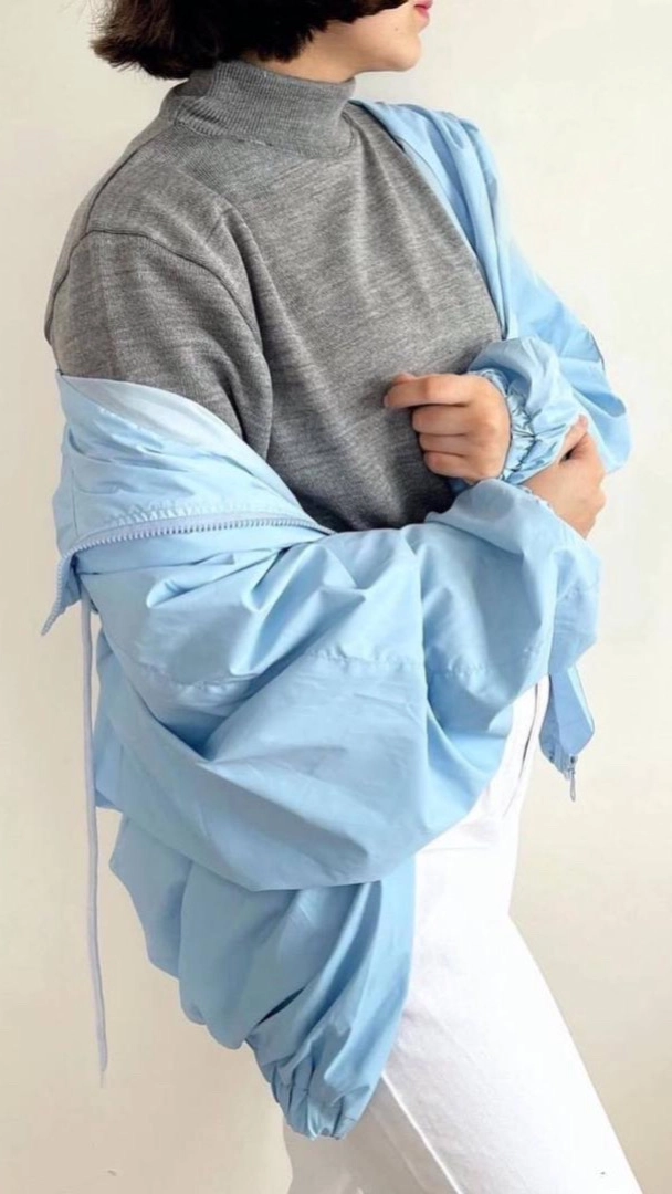 یقه اسکی ساده طوسی روشن