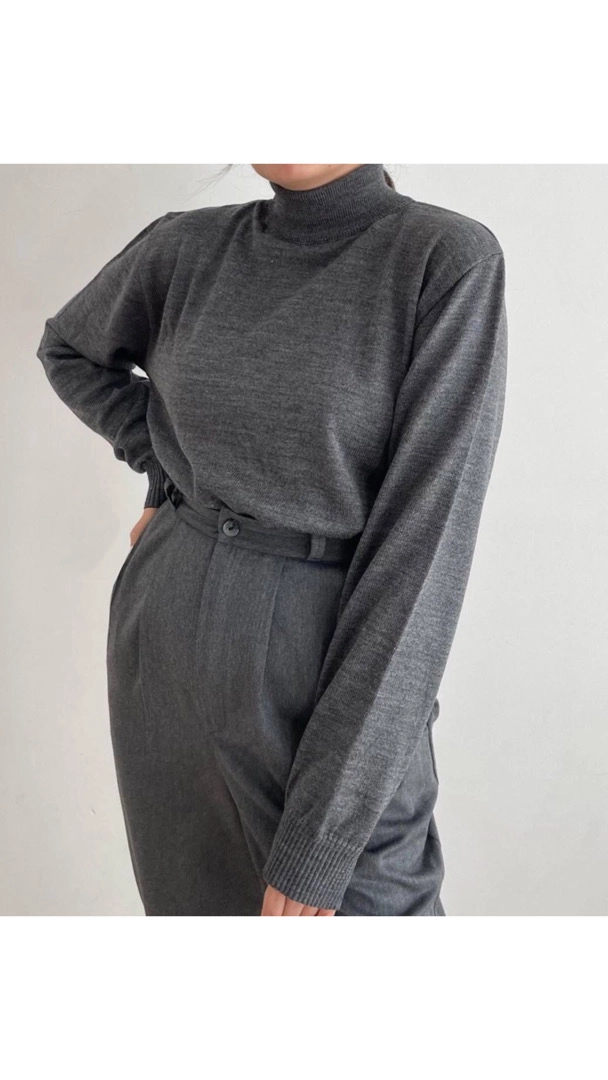 یقه اسکی ساده نوک مدادی