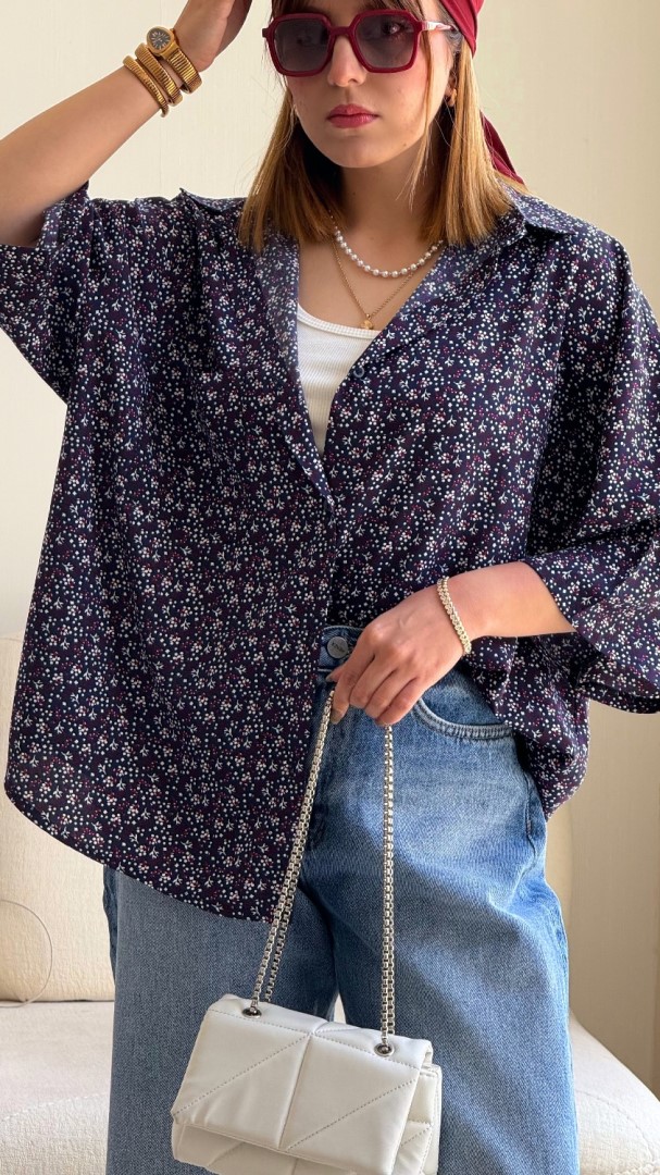 شومیز گل انگور