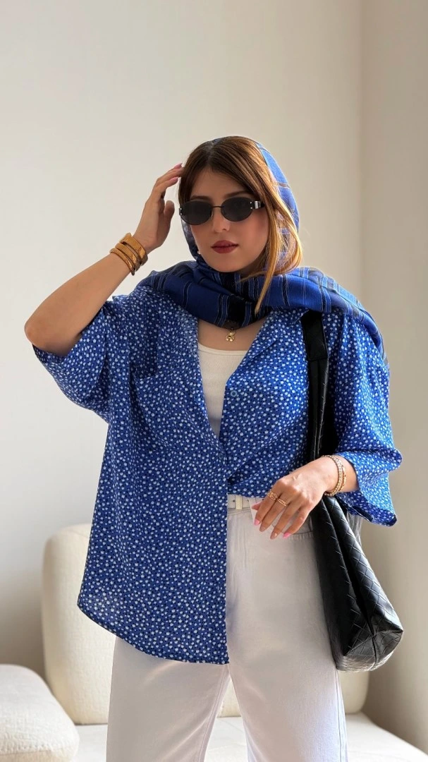 شومیز گل کاربن