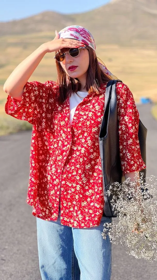 شومیز بهار گل مرجان