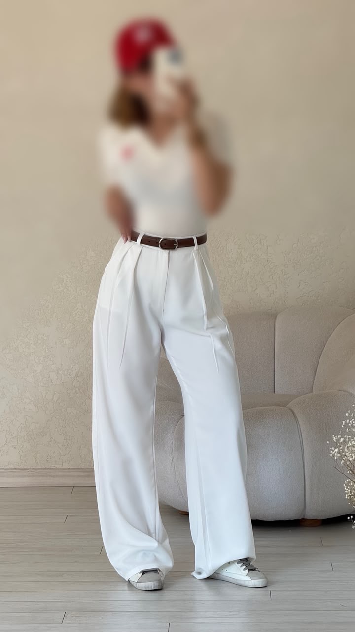 شلوار سفید یونیکا